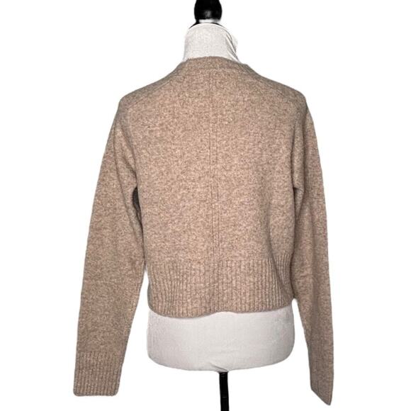 Universal Threads Crewneck Cropped Sweater Heathered Tan Size Small - Picture 4 of 9